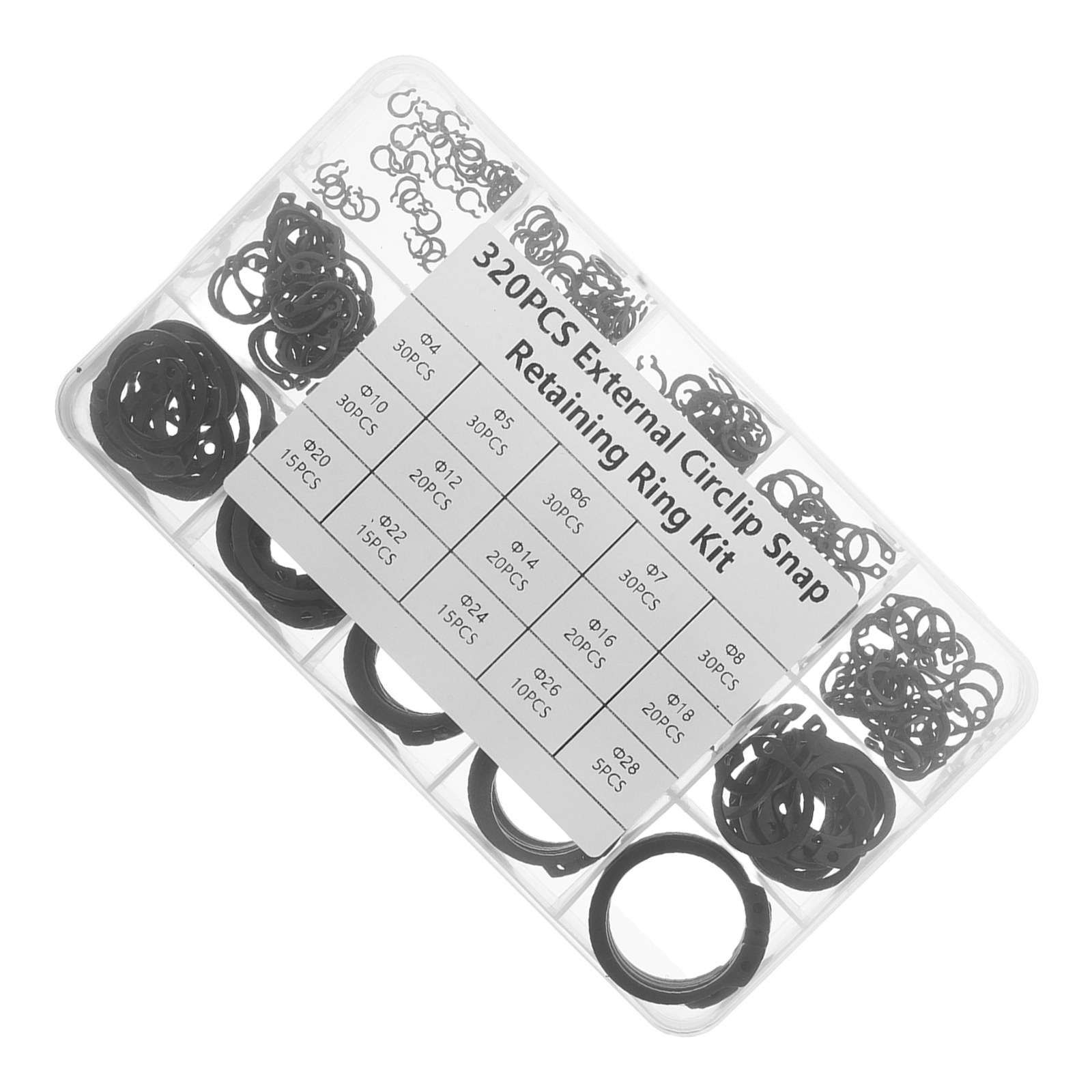 Electronics Repairs - 320Pcs Retaining Rings Assortment Steel External