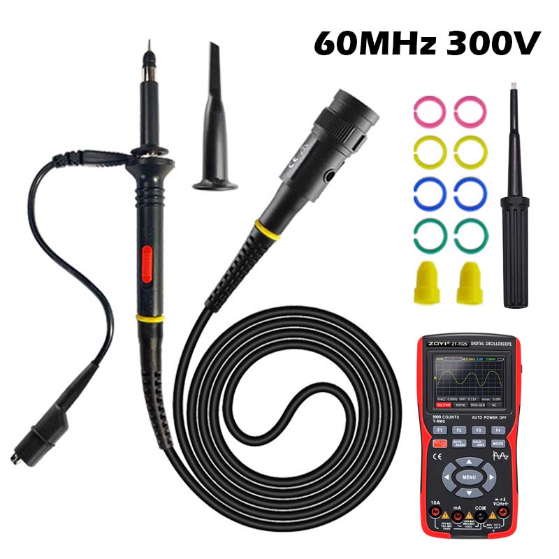 Electronics Repair Equipment - Oscilloscope Probe Kit 60MHz 1X 10X