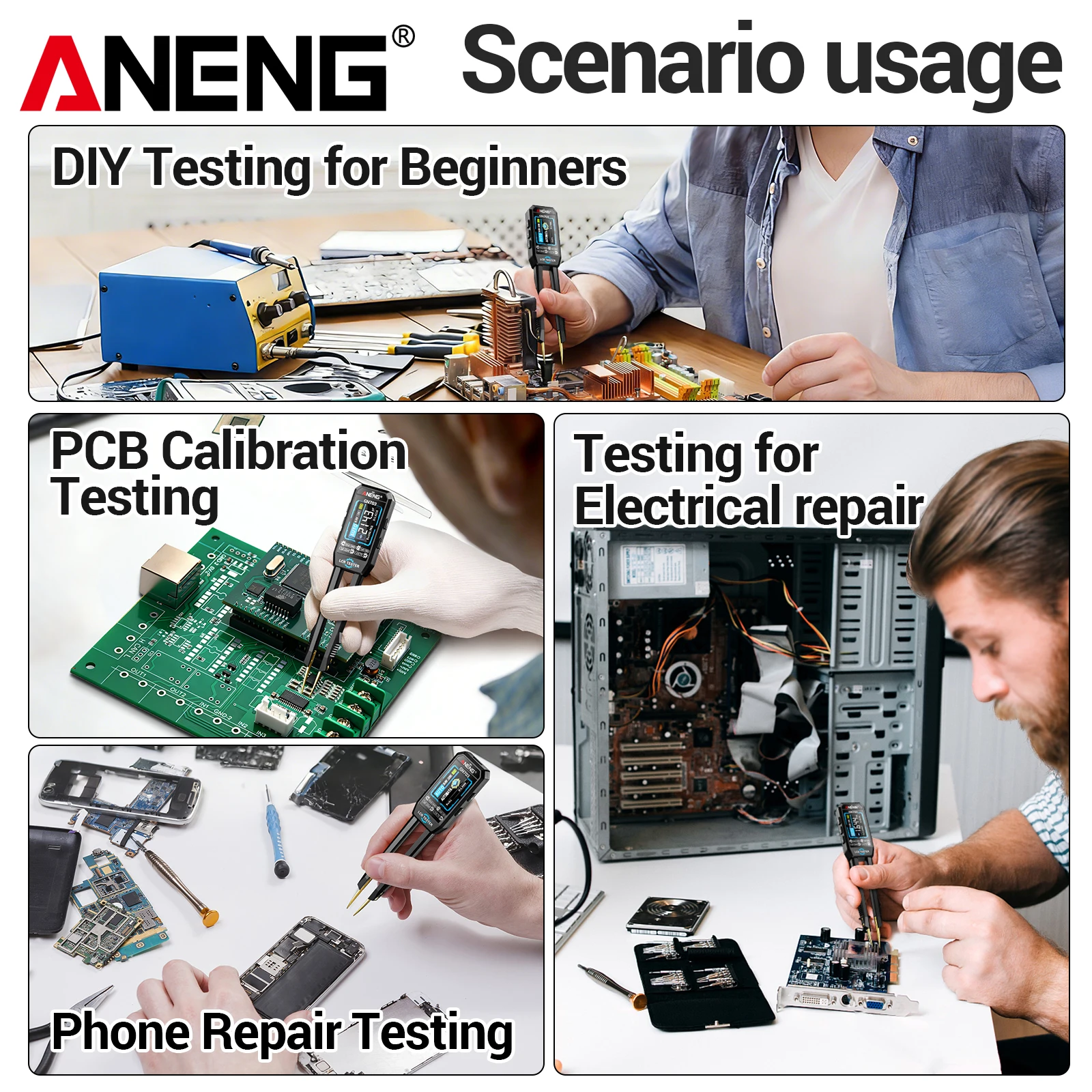 ANENG GN703 USB Rechargeable P - Electronics Repairs ulasan dan harga