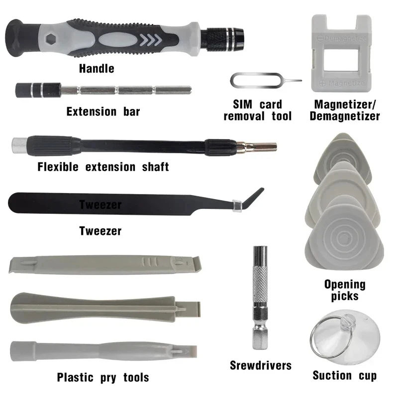 Portable 115in1 Magnetic Screw - Electronics Repair Equipment ulasan dan harga